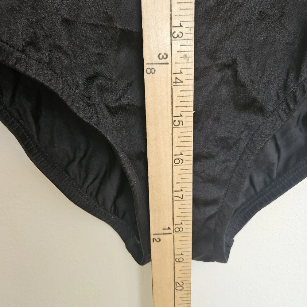 VTG 90s Sirena High Cut Leg One piece Swimsuit Sz XS Color Block Ruffle